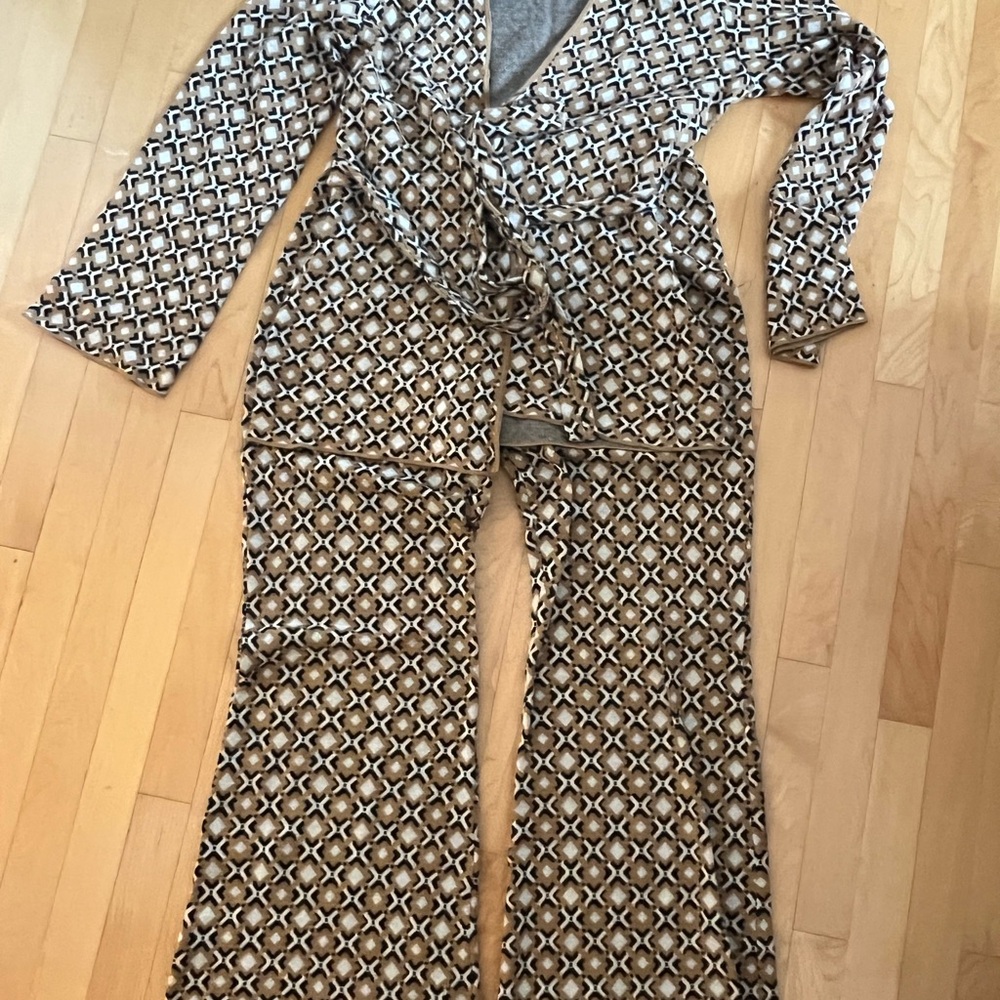Stylish Geometric Patterned Pantsuit